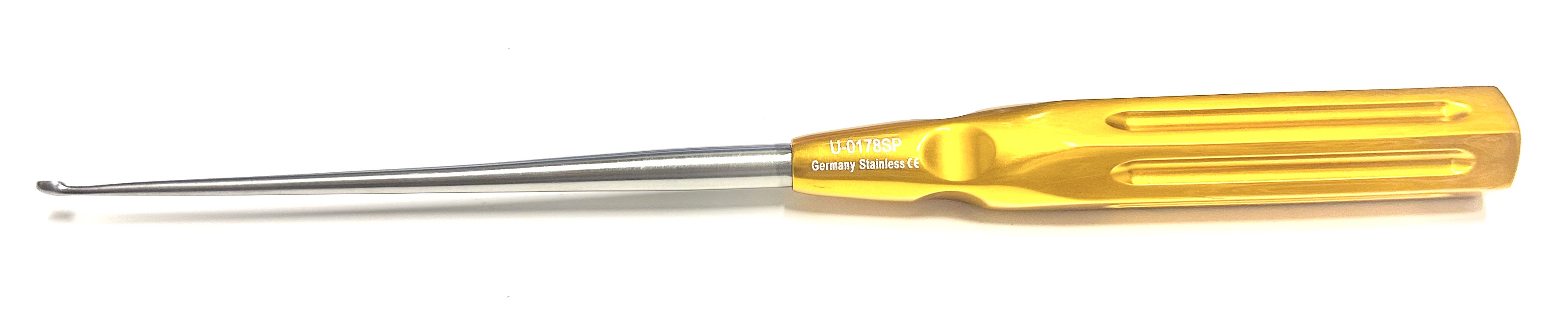 2-0 CERVICAL CURETTE STRAIGHT 10" GOLD