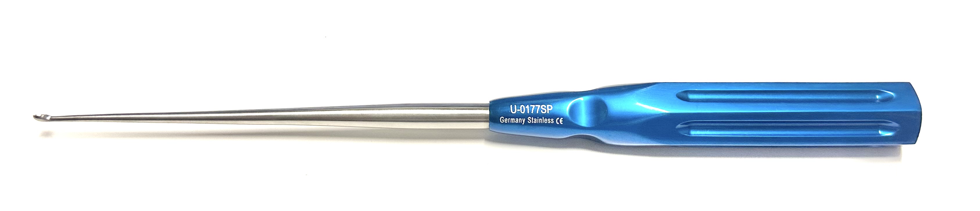 3-0 CERVICAL CURETTE STRAIGHT 10" TURQUOISE