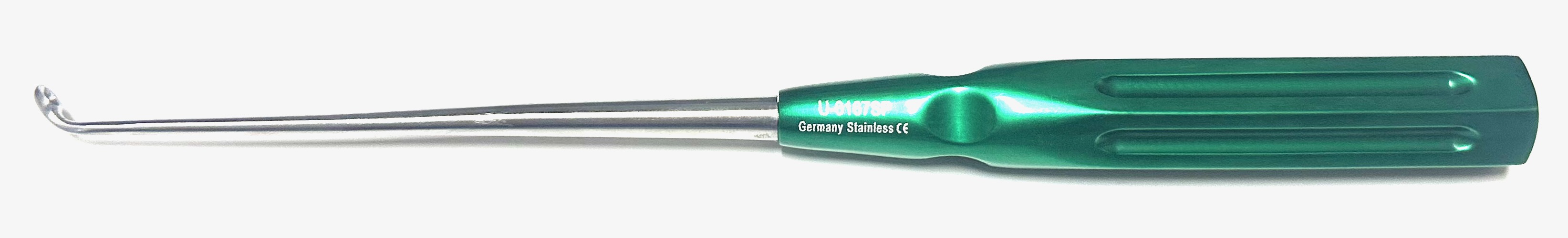 0 CERVICAL CURETTE ANGLED10" GREEN