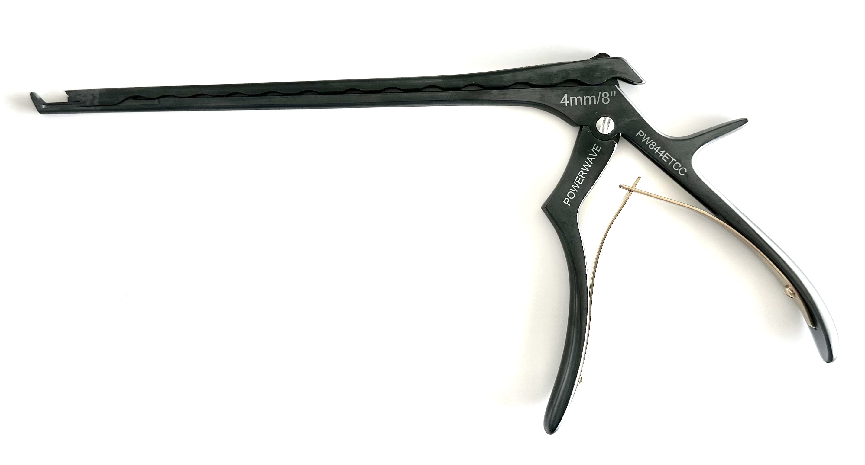 POWER WAVE 7" KERRISON RONGEUR; 40 DEGREE  UP 3MM THIN FOOTPLATE CERAMIC COATED W/EJECTOR