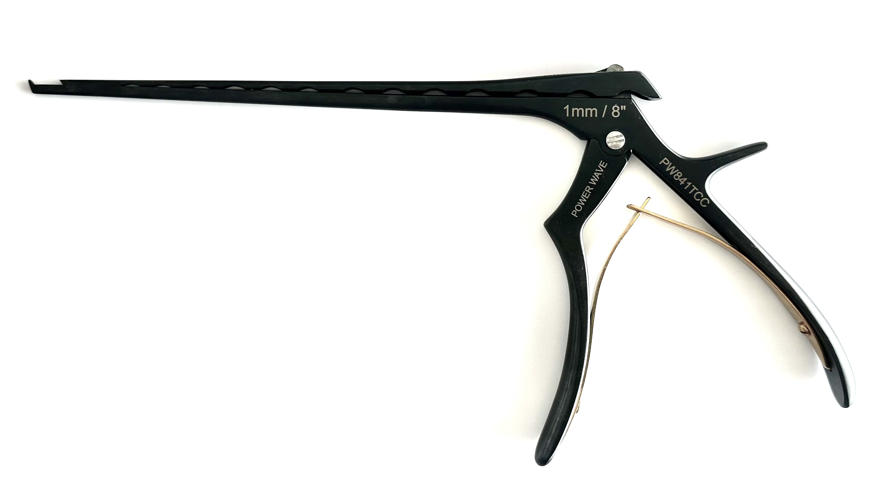 POWER WAVE 7" KERRISON RONGEUR; 40DEGREE UP 1MM THIN FOOTPLATE CERAMIC COATED 