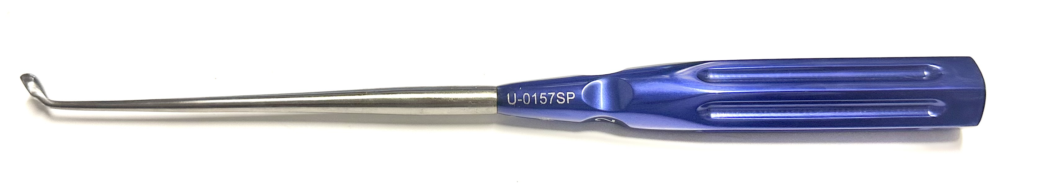 2 CERVICAL CURETTE REVERSE ANGLED10" BLUE