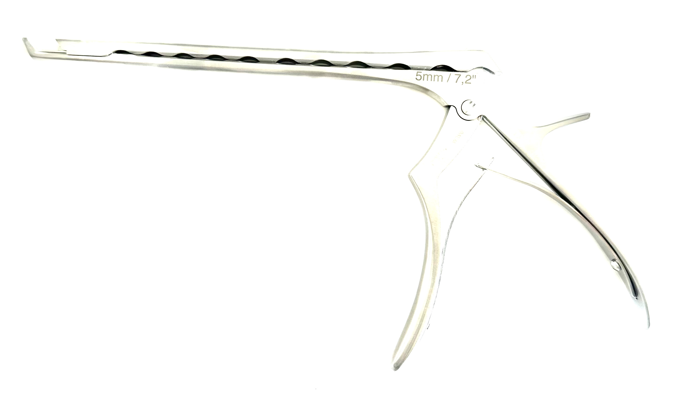 POWER WAVE 7" KERRISON RONGEUR; 40 DEGREE UP 5MM W/ EJECTOR, THIN FOOTPLATE