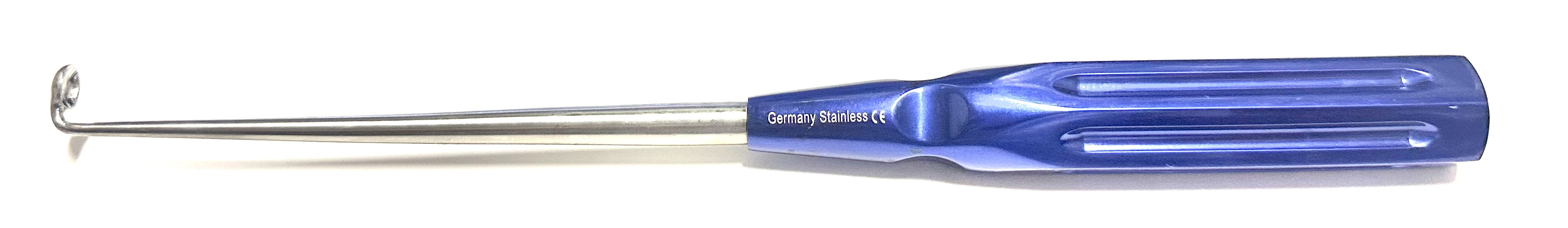 2 CERVICAL CURETTE ANGLED 90 DEGREES10" BLUE
