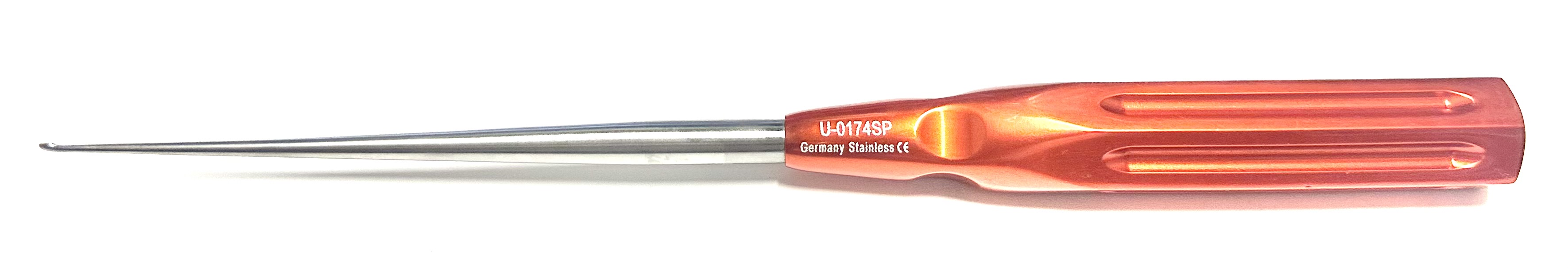 6-0 CERVICAL CURETTE STRAIGHT 10" RED